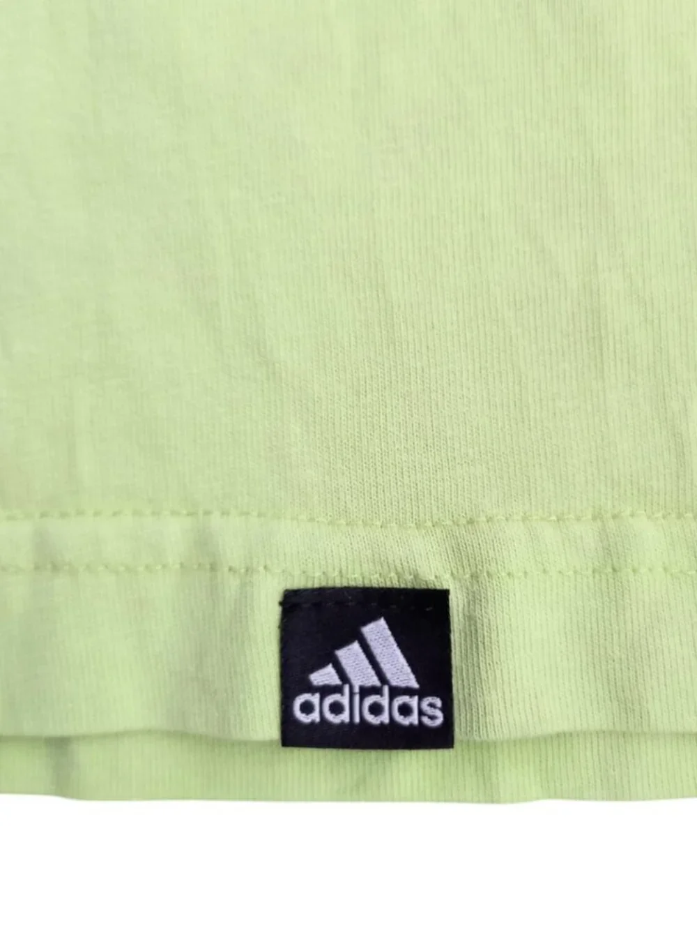 Adidas Men’s Light Green Graphic T-Shirt - Short Sleeve Crewneck, Size S